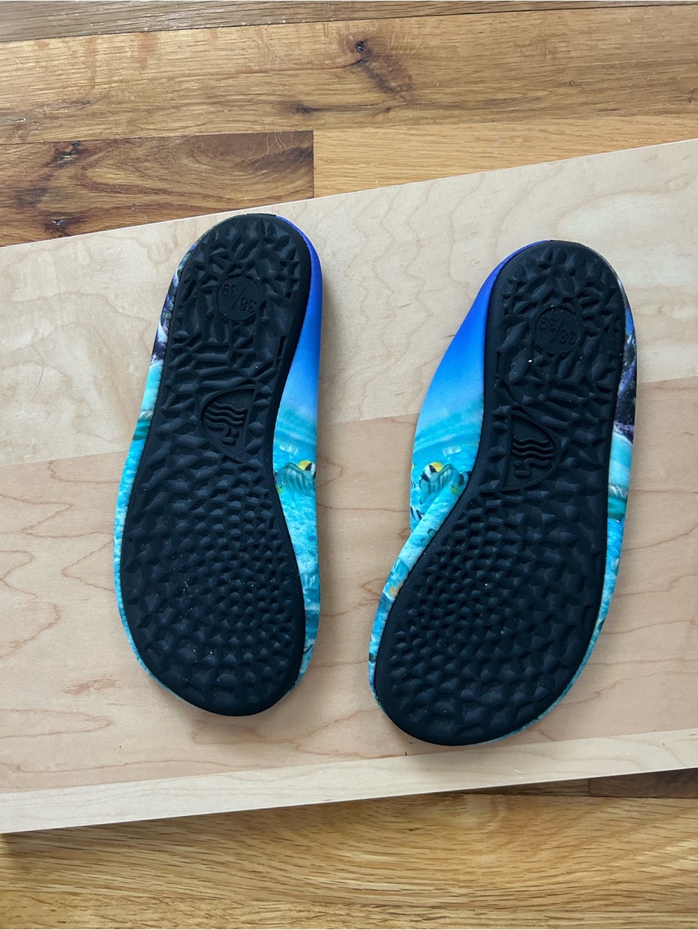 Women's Aqua Water Shoes in Teal Blue - Picture 4 of 5